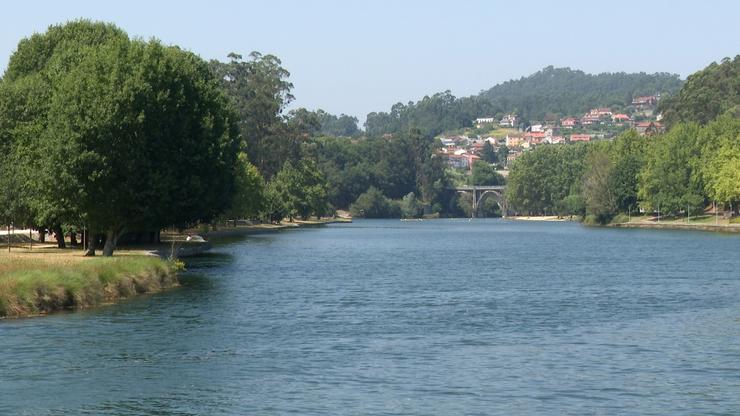 Río Lérez ao seu paso por Pontevedra.