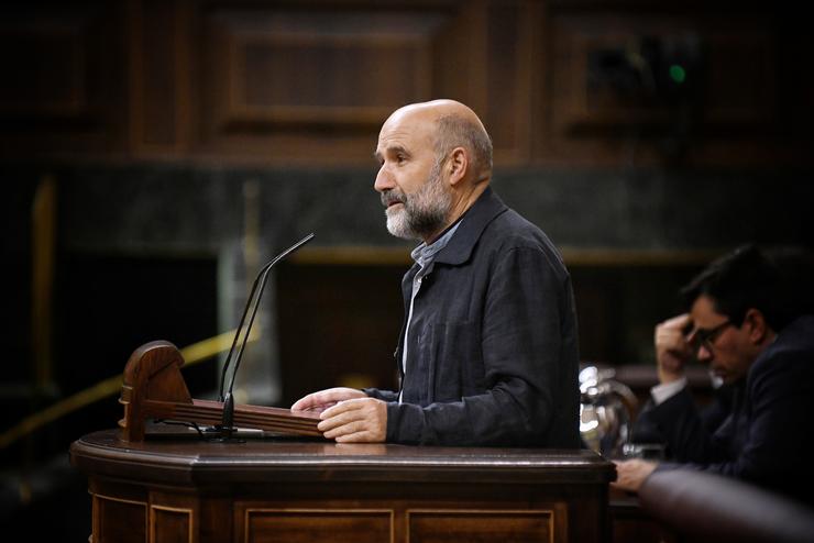 O deputado do BNG Néstor Rego, durante unha sesión plenaria no Congreso dos Deputados, a 16 de setembro de 2025, en Madrid / Fernando Sánchez - Arquivo / Europa Press