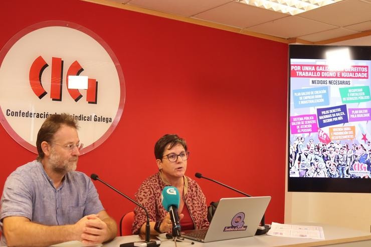 Rolda de prensa da CIG. CIG / Europa Press