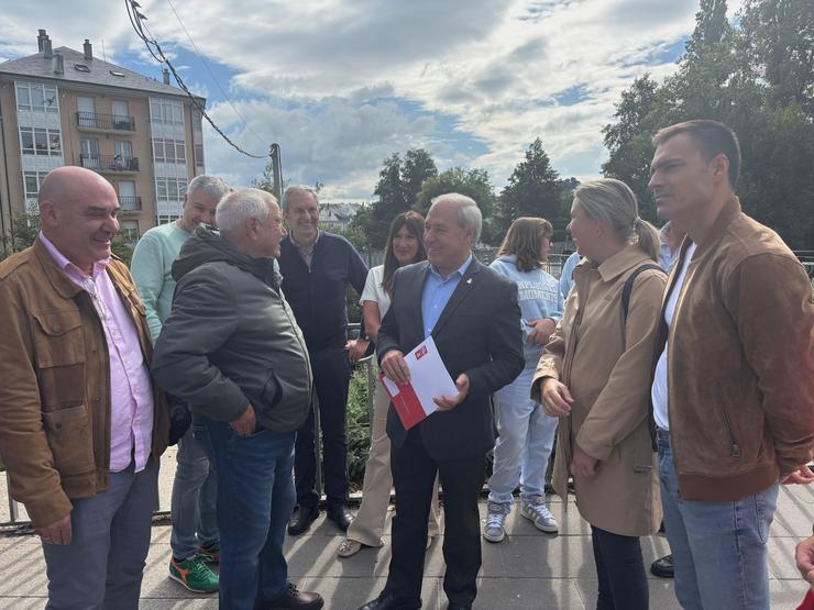 O secretario xeral do PSdeG na provincia de Lugo e o presidente da Deputación, José Tomé Roca 