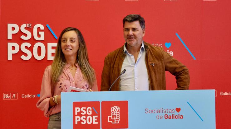 A deputada autonómica Paloma Castro e o eurodeputado Nicolás González Casares.. PSDEG / Europa Press